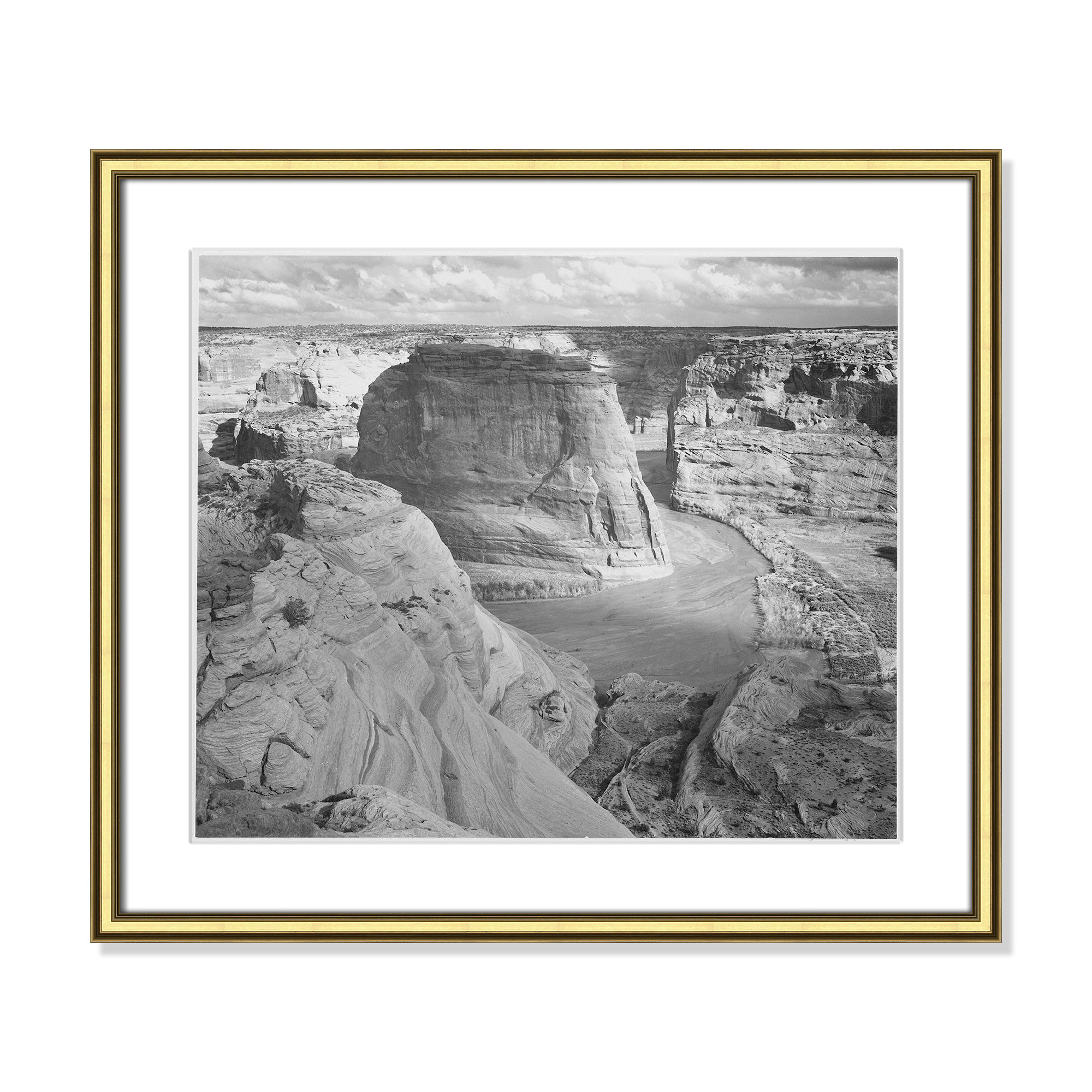 Canyon De Chelly Arizona 2 by Adams, 17.25" H x 20.25" W x 0.88" D, Gold