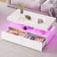 Pedestal Coffee Table with Storage-1961041833