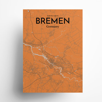 Bremen City Map, impression
