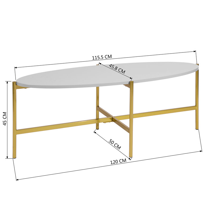 Rackerby Four Leg Coffee Table, Grey