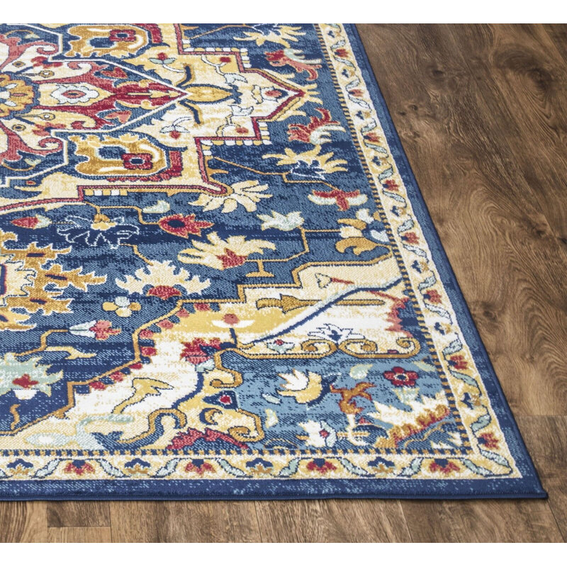 Adrell Floral Indoor / Outdoor Area Rug, Rectangle 80 x 150cm