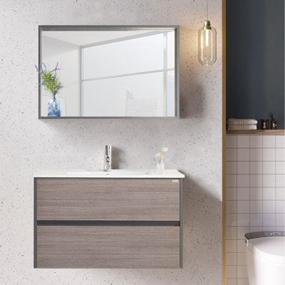 Aldwych 36'' Single Bathroom Vanity with Ceramic Top