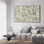 Très grand art mural imprimé sur toile - verdure botanique et fleurs, décoration rétro pour le salon ou la chambre à coucher - «Assemblage requis du cadre (cadre non fini)»-105076165