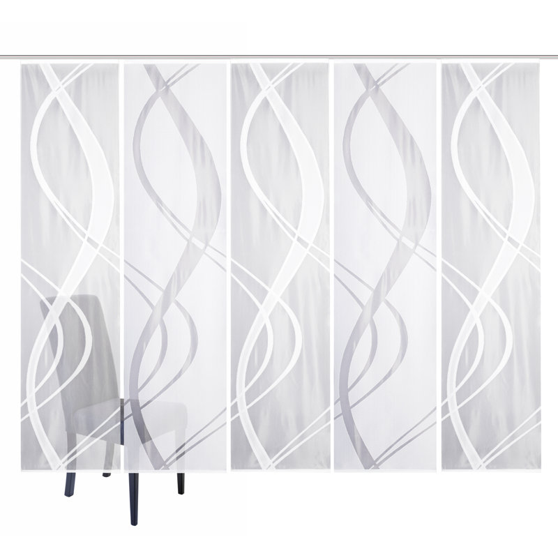 Mccrae Semi Sheer Curtain Panel Pair, Width 57 x Drop 225 cm