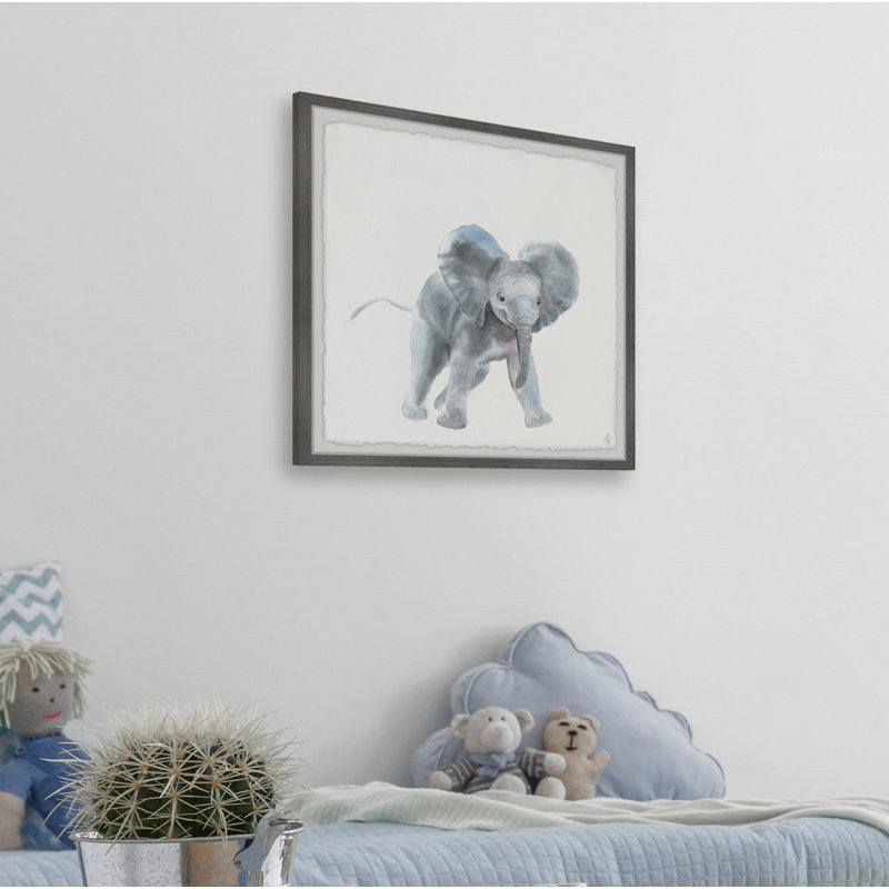 Keppler Playful Elephant, reproduction encadrée, H 24 po x l 24 po x P 1,5 po