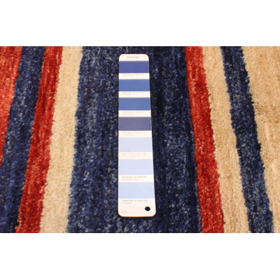 Peshawar Ziegler Navy, Red Rug 4'3" x 5'10"