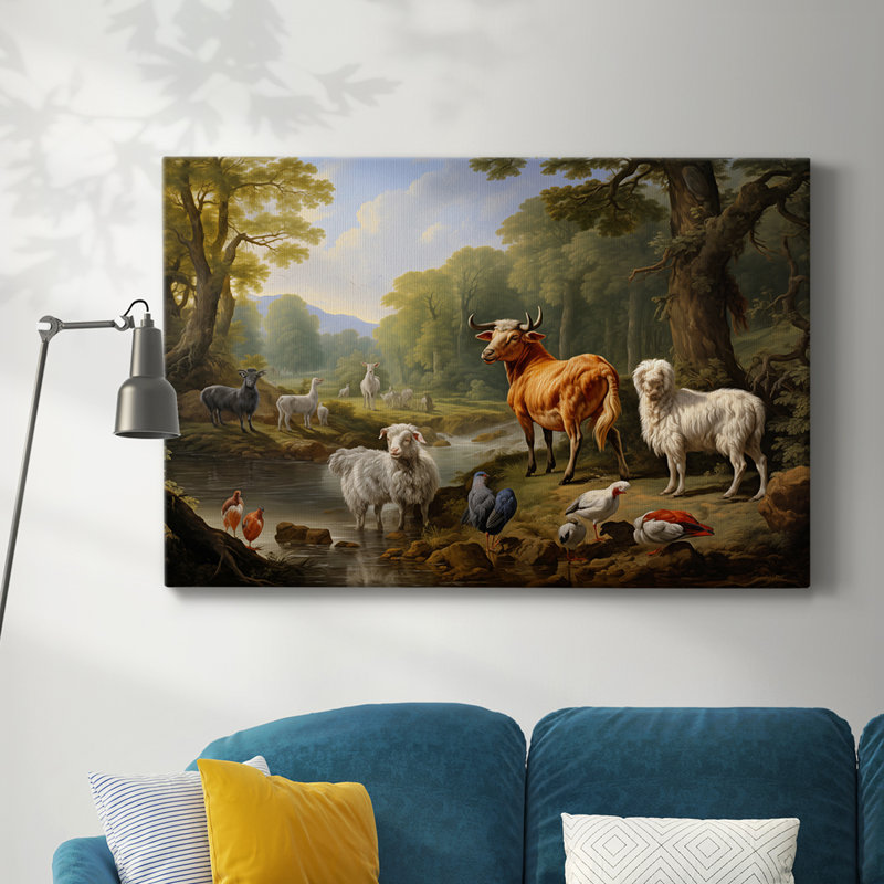 Animaux, série paysage CCLXII, H 18 po x l 27 po