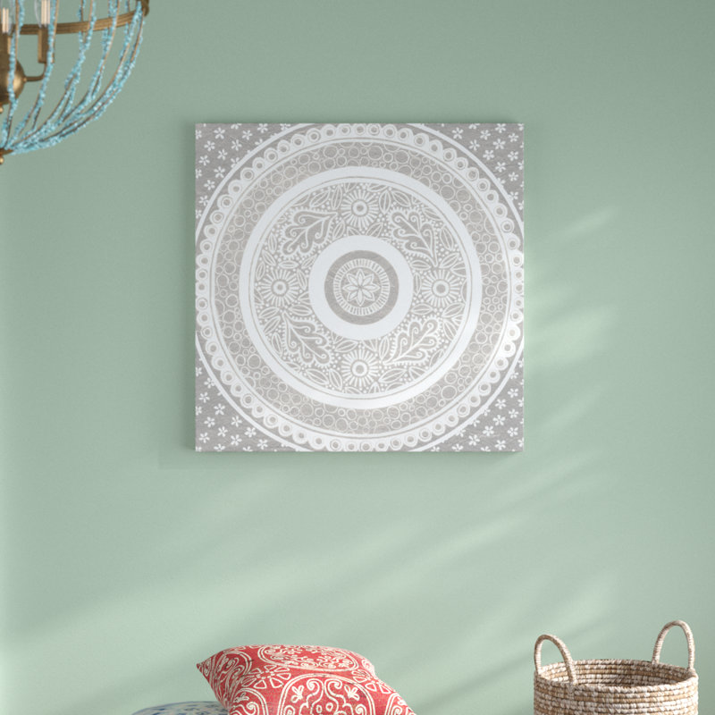 Hemma III Neutral by Kathrine Lovell - No Frame Print on Canvas, 76cm H x 76cm W x 3.8cm D