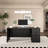Executive Desk With Two File Cabinets-1412142783