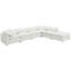 Canapé modulaire rembourré 6 pièces Segoura Ivory