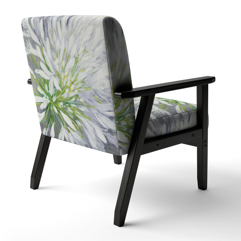 «Havala - Flower Cleome Splash II - Fauteuil d'appoint rembourré traditionnel