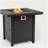 28-inch Iron Square Propane Fire Pit Table