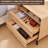 24" Mid Century Nightstand With 2 Drawers & Charging Station-611899067