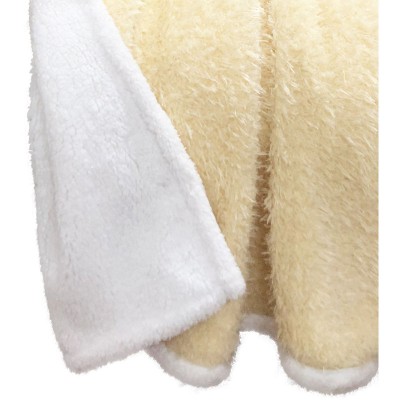 Jeté Sherpa Rev, Crème