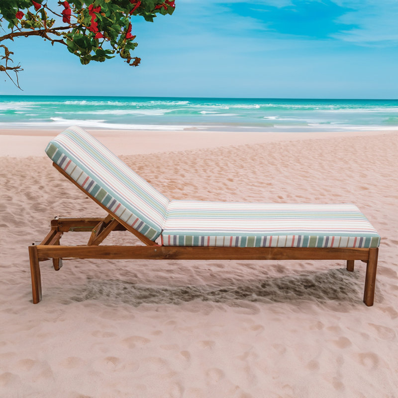 TB Chaise Tommy Bahama 1 - Piece Outdoor Seat/Back Cushion, 23"W x 75"L