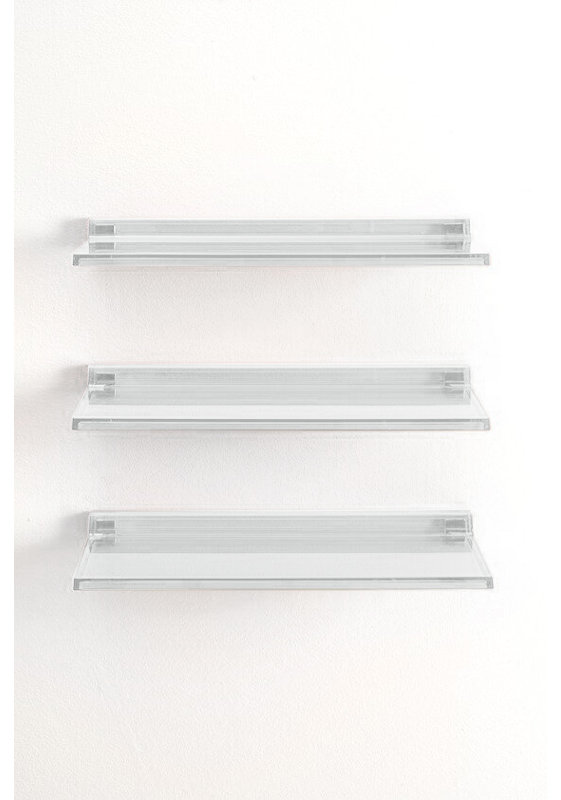 Kartell Floating Shelf, Transparent Crystal