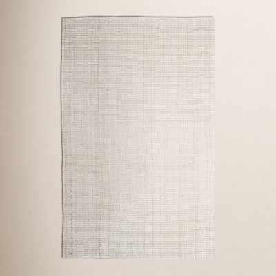 Asta Ivory Hand-Woven Flatweave Jute Rug
