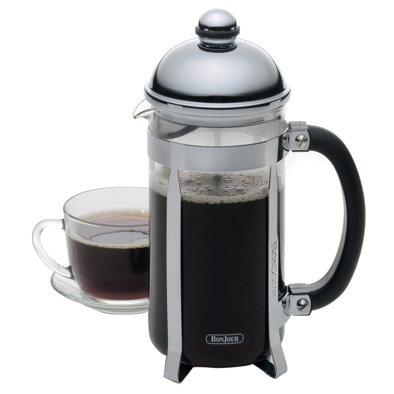BonJour 8-Cups French Press Coffee Maker, Black