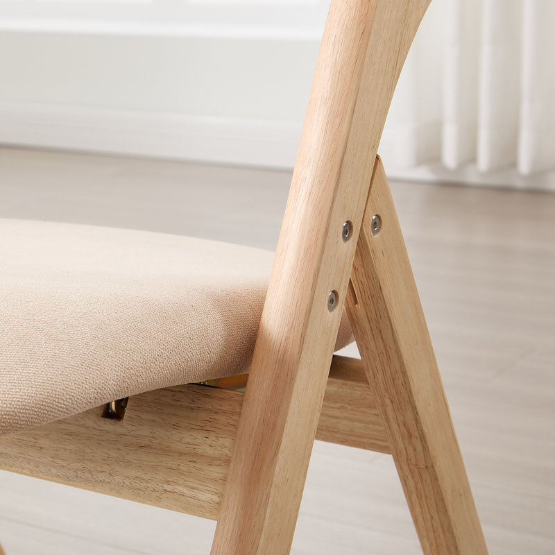 Chaise rembourrée empilable rembourrée et rembourrée, Kaki / naturel