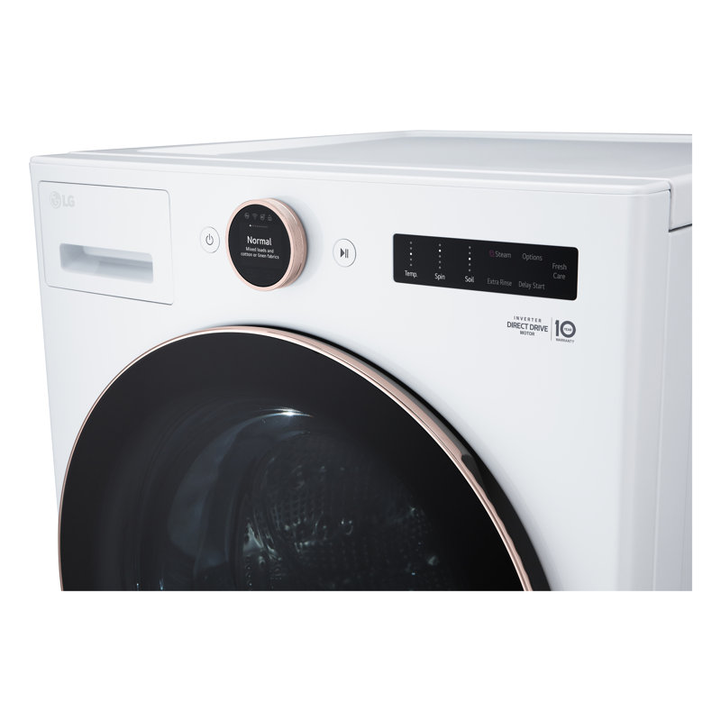 LG Mega Capacity Smart Front Load Energy Star Washer with TurboWash® 360® and AI DD® Built-In Intelligence, 5.0 cu. ft.