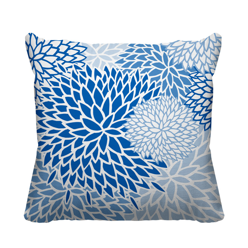 Arlo Outdoor Reversible Throw Pillow, Blue, 15W" x 15H"