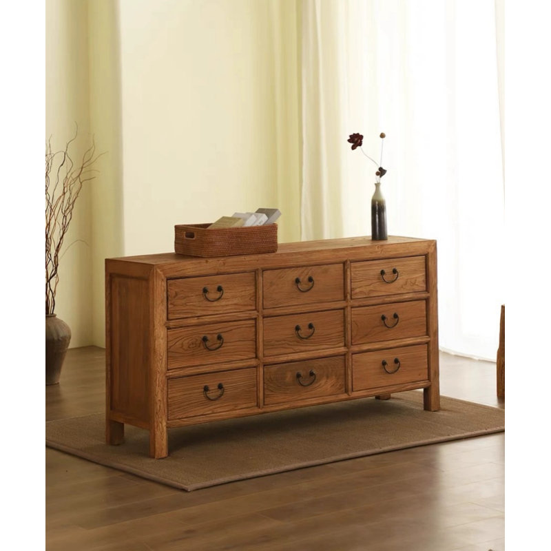 Commode d'appoint en bois massif Old Elm