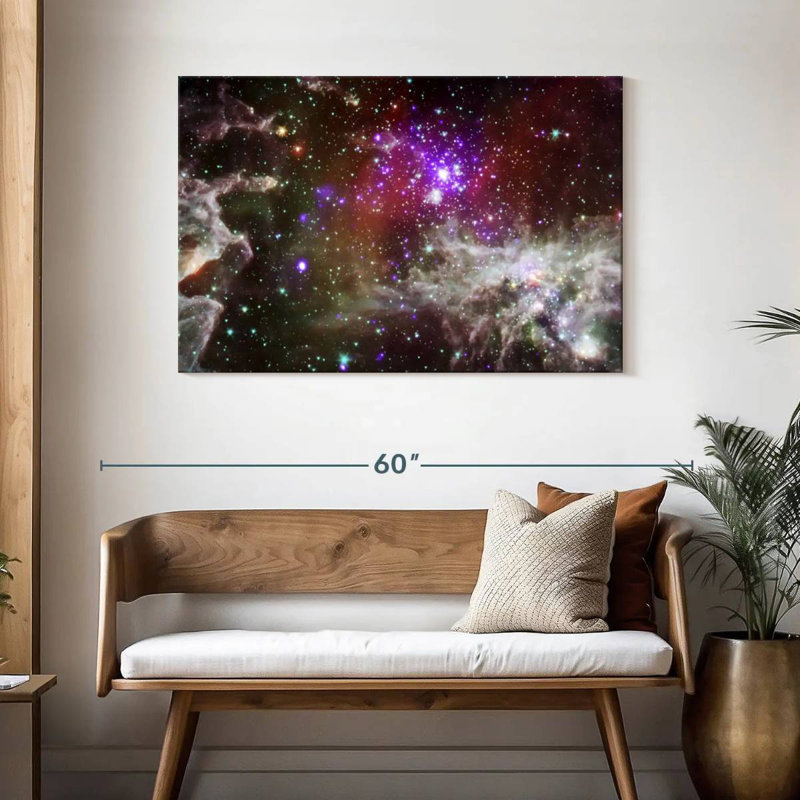 Oberle Dazzling Pacman Nebula, 30'' H x 45'' W