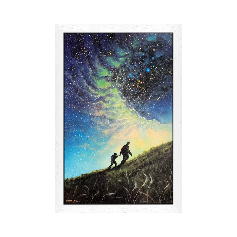 My Guiding Light - Painting on Canvas, White Floater Framed, 66.04 cm H x 45.72 cm W