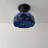 8 in. 1 - Light Bronze and Stained Glass / Tiffany LED Bowl Ceiling Fan Light Kit-1517258910