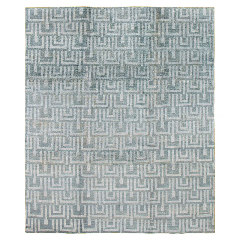 Tapis bleu clair Eternity 8 pi 0 po x 9 pi 7 po