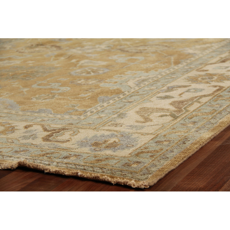 Antique Weave Oushak Wool Oriental Area Rug, Rectangle 12' x 15'