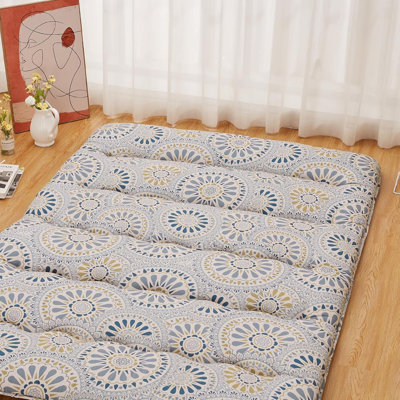 Matelas de futon japonais à motif floral
