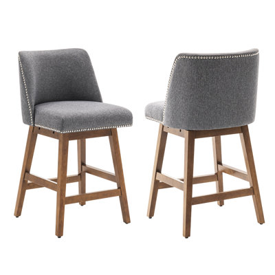 Tabouret de comptoir pivotant de 26 po Lohyn
