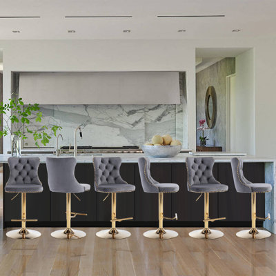 360°Swivel Adjustable Counter Height Bar Stools