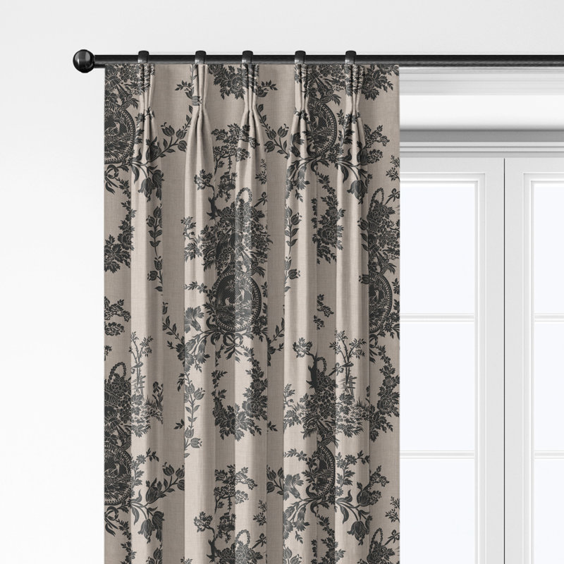 Ensemble de 2 rideaux Country Lane Toile, L 20 po x L 120 po