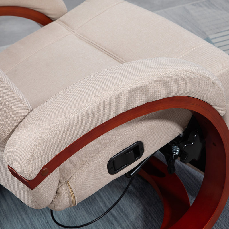 Plucinik Upholstered Recliner, Beige