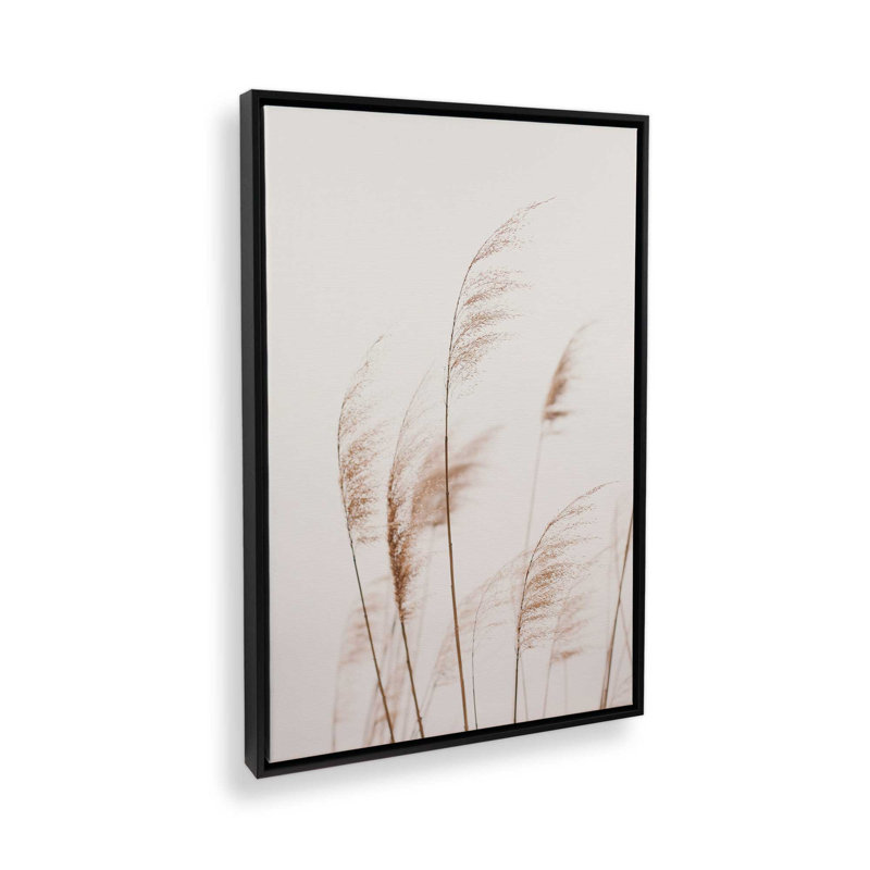 Impression sur toile Wind's Caress, Cadre flottant noir satiné, H 18,75 po x l 12,75 po x P 1,75 po