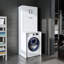 Roomart Luna Washing Machine Cabinet with Built In Laundry Basket and Storage Cupboards,-116860676