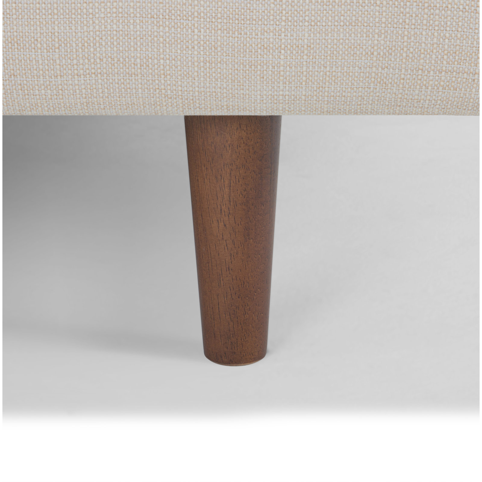 Laguna 83" Velvet Sofa, Cream Performance Basketweave