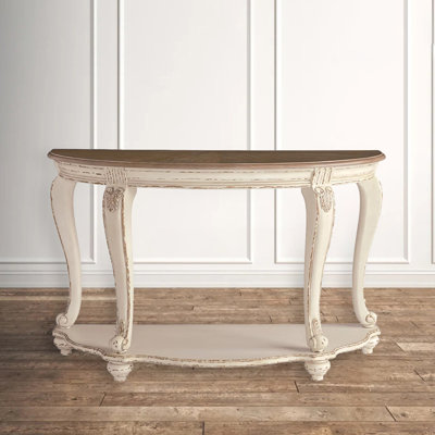 American-style vintage solid wood console table