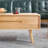 Solid Oak Coffee Table with Open Storage