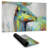 Abstract color spotted deer - 14.00"x24.25" Desk mat