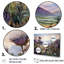 «Mauve chardon champ montagne breloque - chardon», art mural encadré-1026081369-1026081370