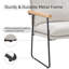 Chaise d'appoint avec coussin amovible blanc