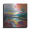  «Crimson Sky» par Silvia Vassileva, art mural en métal, 24 po x 24 po
