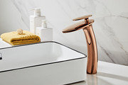 Waterfall Single Hole Bathroom Faucet With Deck Cover Plate With Pop Up Drain Assembly