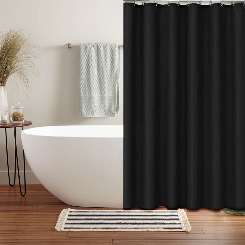 Rideau de rideau de salle de bain 120x180CM, Black