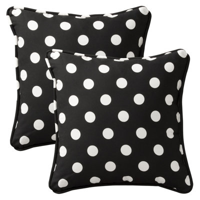 Striped Outdoor Reversible Throw Pillow