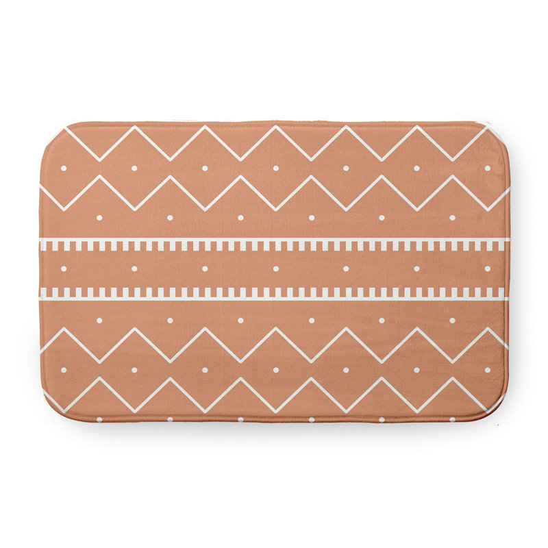 Tapis de bain Coral Mudcloth, L 17 po x L 24 po