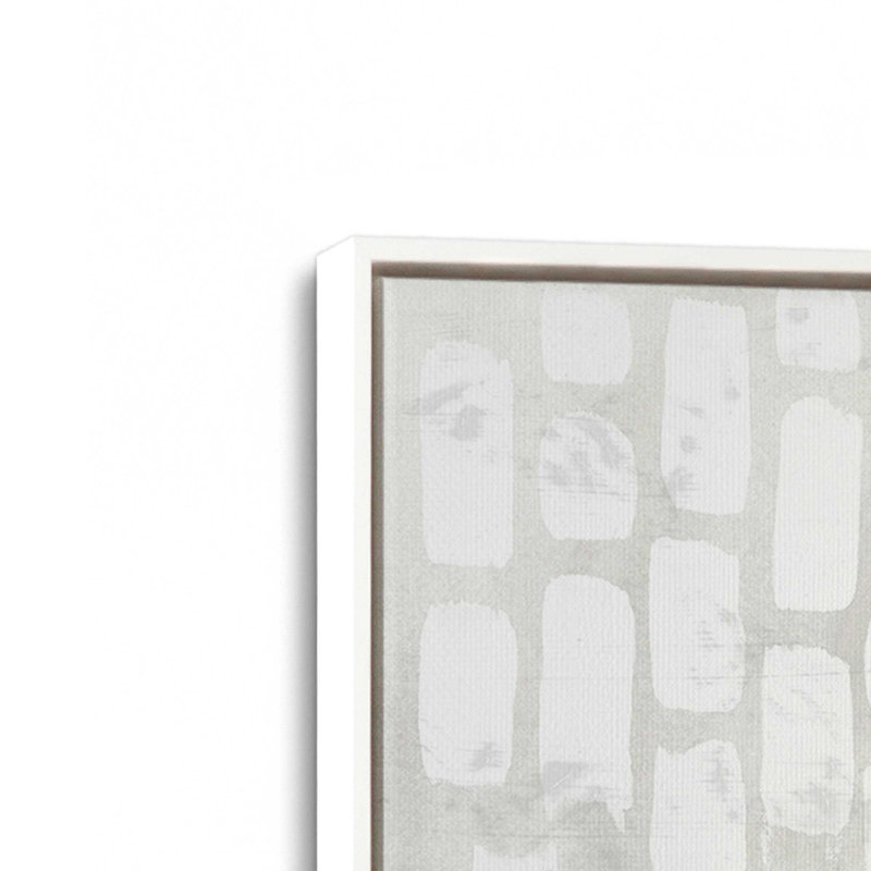 Wave Formations Duo I, ensemble de 2 impressions sur toile, Cadre flottant, H 49 po x l 66 po x P 1,75 po, Blanc opaque